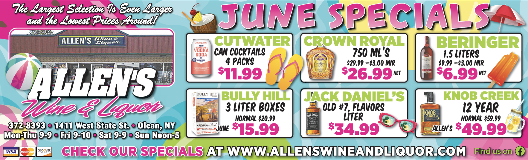 Allen's Wine & Liquor June Specials